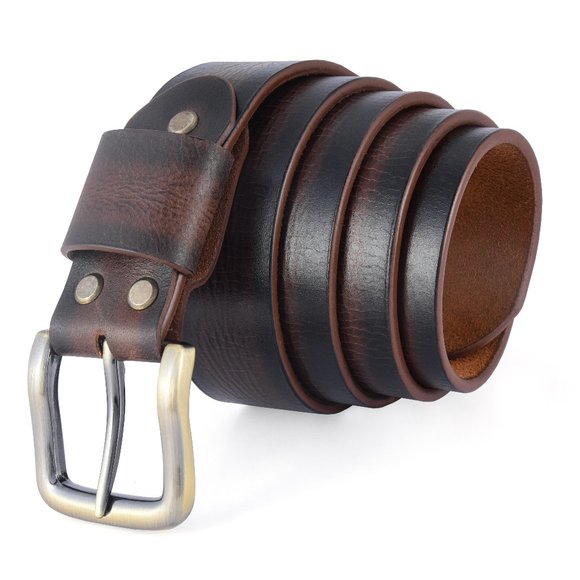 Men Top Quality Leather Belt - Full Grain Leather Belt -Free Personalization